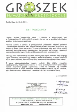 Prywatne Przedszkole GROSZEK